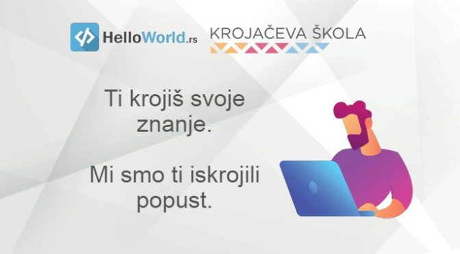 HelloWorld ti poklanja 20% popusta na kurseve Krojačeve škole